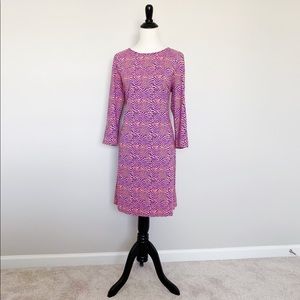 Ellie Kai Psychedelic Print Shift Dress